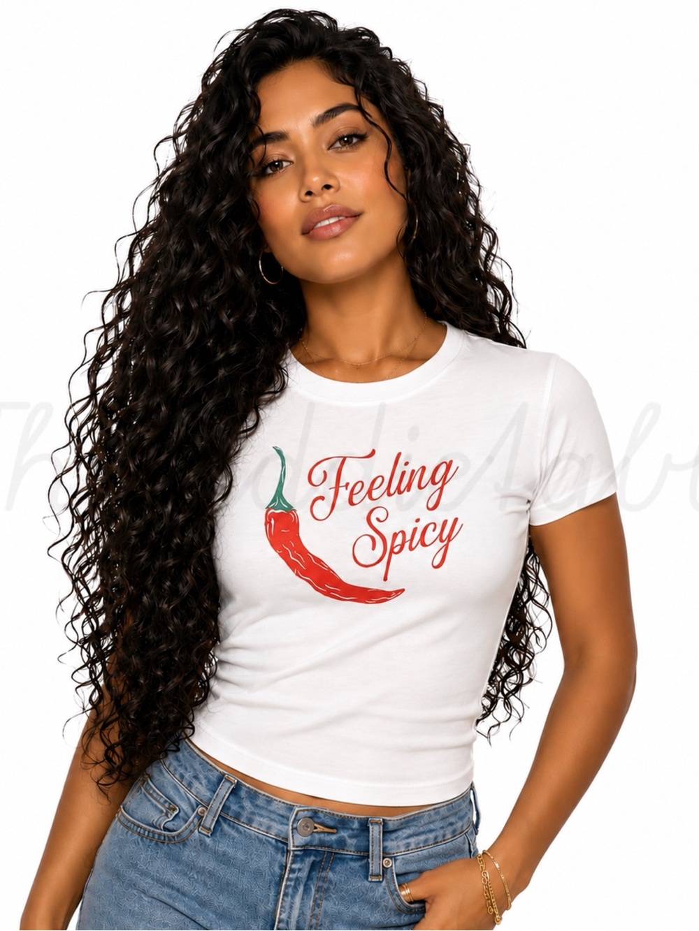 Feeling Spicy Baby Cropped Tshirt